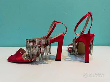 Scarpe con tacco fucsia