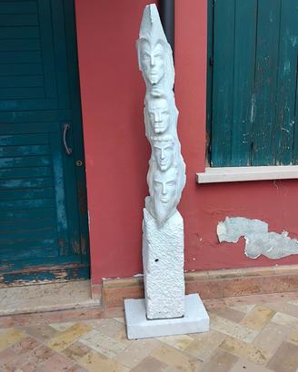 scultura in marmo bianco di Carrara 