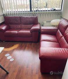 Divano (singolo o doppio) in pelle