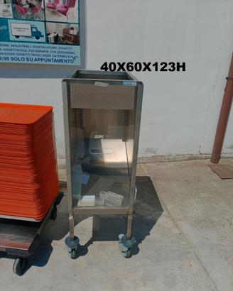 carrello tramoggia per farine o pane