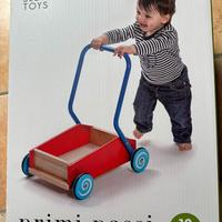 Carrello primi passi in legno SLOW TOYS