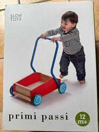 Carrello primi passi in legno SLOW TOYS