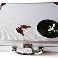 VALIGETTA ALLUMINIO CON 6 VASSOI x 30 SERIE DI €