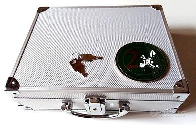 VALIGETTA ALLUMINIO CON 6 VASSOI x 30 SERIE DI €