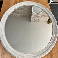 Specchio ovale, shabby-chic