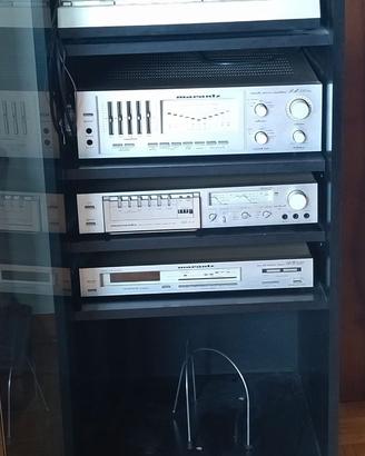 Impianto Stereo Vintage Marantz con mobile anni 80