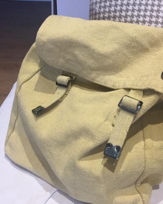 Zaino giallo di cotone tipo canapa