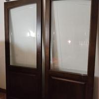 porta in legno a scomparsa doppia anta scorrevole