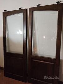 porta in legno a scomparsa doppia anta scorrevole