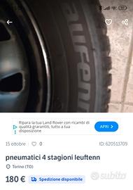 pneumatici come nuovi 1000km Leuftenn 4 stagioni !