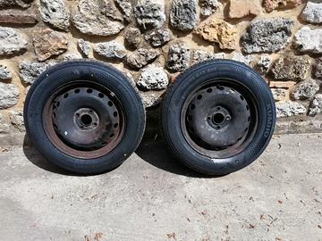 2 ruote gomme cerchi Fiat grande Punto evo 185 65