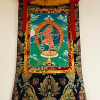 Thangka tibetano dipinto a mano - divinità Buddist