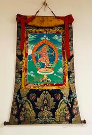 Thangka tibetano dipinto a mano - divinità Buddist
