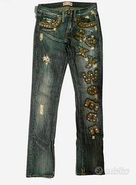 Jeans Vintage Y2K "Sexy Woman" Studded Archive