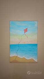 tela dipinta a mano con colori acrilici 