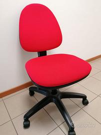 SEDIA DA UFFICIO OPERATIVA ROSSA
