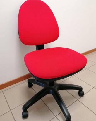 SEDIA DA UFFICIO OPERATIVA ROSSA
