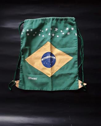 Borsa (zainetto) Bandiera Brasile 