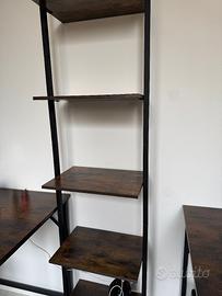 libreria / scaffale stile induatriale 178x40
