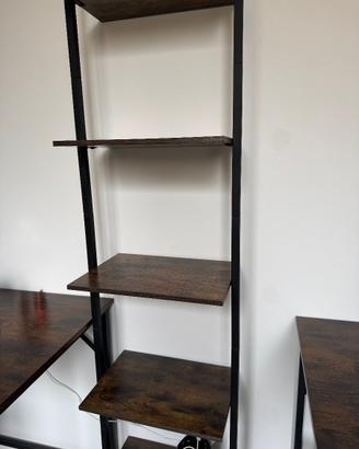 libreria / scaffale stile industriale  178x40