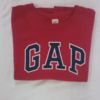 Felpa GAP Rossa Arch Longo XXL Vintage Style Overs