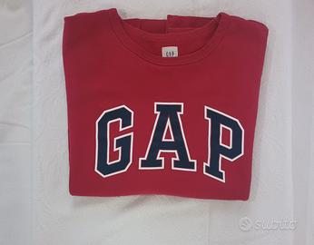 Felpa GAP Rossa Arch Longo XXL Vintage Style Overs