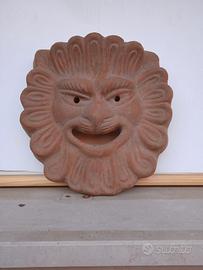 Mascherone in terracotta di Impruneta Anni 1990