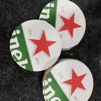 34 sottobicchieri birra Heineken (nuovi)