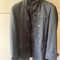 Zara man Cappotto Montgomery grigio con cappuccio