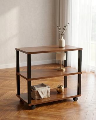 carrello/ tavolino multifunzione in legno 