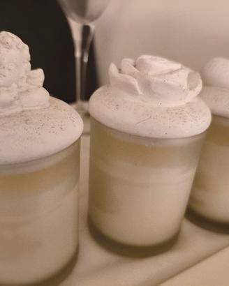 candele profumate, con coperchi cuore Rosa Angelo