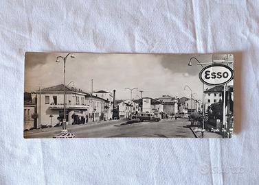 Cartolina postale d'epoca panorama stradale Rovigo