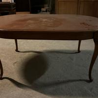 Tavolo ovale in legno stile Luigi XV