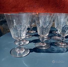 servizio 10 bicchieri calice  acqua  vintage H13cm