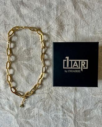Unoaerre collana da donna navette dorata