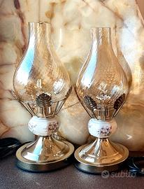 Lampade da tavolo stile retrò a cherosene '70
