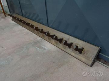 Attaccapanni in legno a 15 pioli 219cm x 19cm
