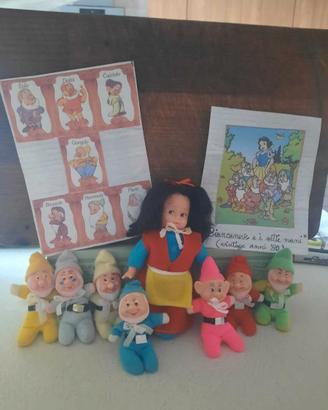 Fiammiferini Disney Biancaneve e i 7 Nani vintage