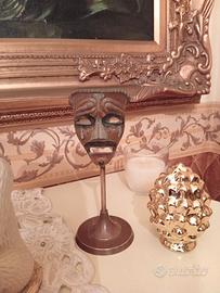 Scultura maschera vintage