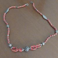 Collana in Argento e corallo rosso naturale
