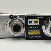Canon ixus e Sony cybershot 
