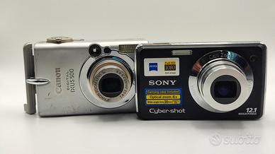 Canon ixus e Sony cybershot 