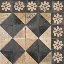 Cementine d'epoca, lotto di 9,00 mq