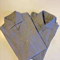 Camicie Xacus in oxford sabbia e grigio tg. 39