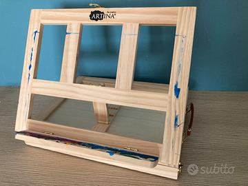 Cavalletto da tavolo per pittura