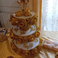 torta scenografica per 50 anni di matrimonio