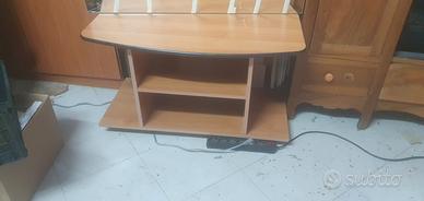 carrello porta TV in legno
