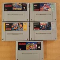 lotto n.5 giochi snes super nintendo pal