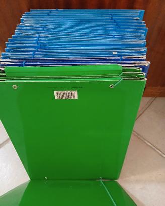 lotto di 39 cartelline porta documenti