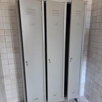 Armadietto spogliatoio 3 ante metallo 180 cm